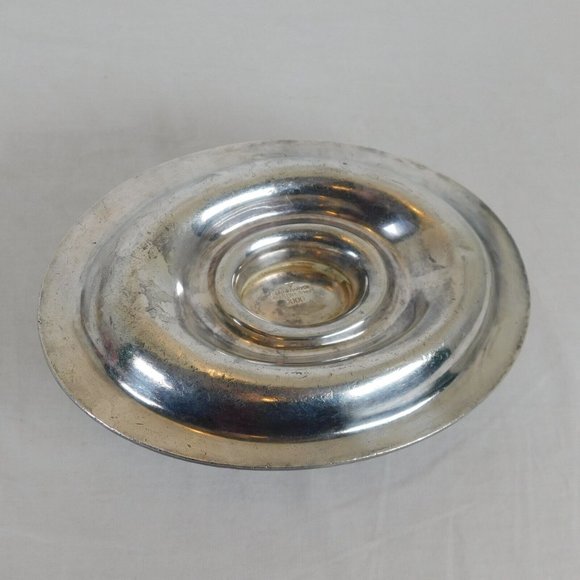 Reed Barton 3000 Silver Plate Soldered Gravy Sauce Boat Underplate VINTAGE FLAW - Picture 6 of 7